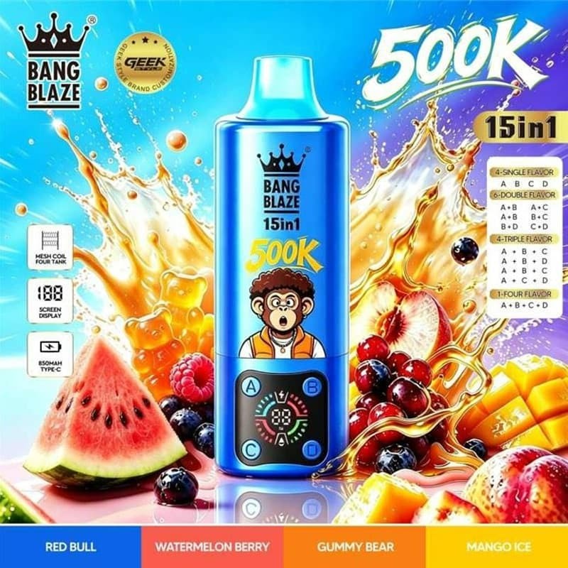 bang 500k 15 in 1 puffs